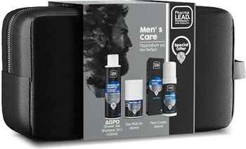 Picture of Pharmalead Promo Pack Men’s Care Black Face & Body Men’s Shower Gel Shampoo 100ml & 3 in 1 Men Face Cream 50ml & Deo Roll-on For Men 50ml