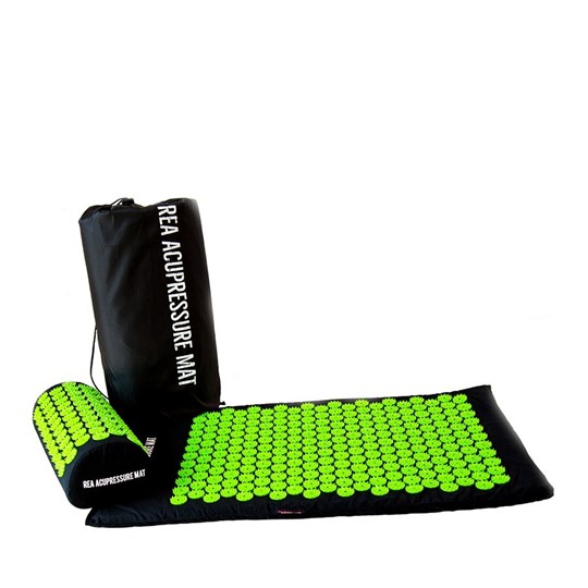 Picture of Rea Στρώμα Acupressure Set πιέσεων Στρώμα 72x43cm & Μαξιλάρι 37x15x10cm - Μαύρο/Λαχανί