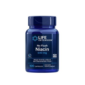 Picture of Life Extension No Flush Niacin 640mg 100caps