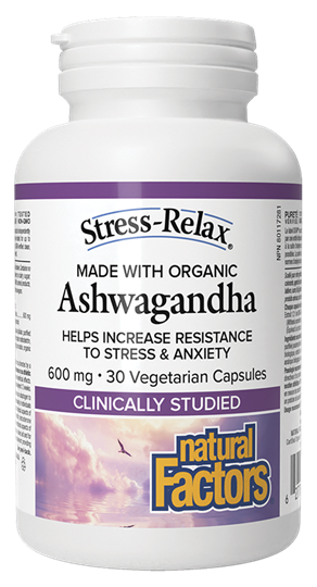 Picture of Natural Factors Ashwagandha 600mg 30 caps