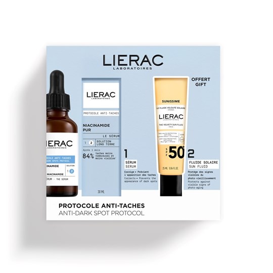 Picture of Lierac Promo Protocol Anti Dark Spot Serum - Ορός Προσώπου Κατά Των Κηλίδων, 30ml & Sunissime Fluide Spf50+ - Αντηλιακό Προσώπου, 25ml