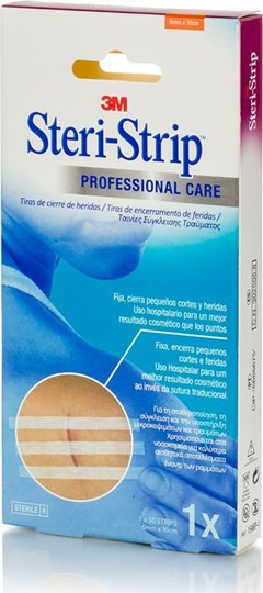 Picture of 3M Αποστειρωμένα Αυτοκόλλητα Επιθέματα Steri-Strip Professional Care 10x0.6cm 10τμχ