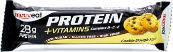 Picture of Mooveat Protein +Vitamins Μπάρα με 28gr Πρωτεΐνης & Γεύση Cookie Dough 80gr
