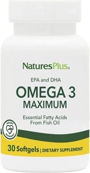 Picture of Natures Plus OMEGA 3 MAXIMUM 30SOFTGELS
