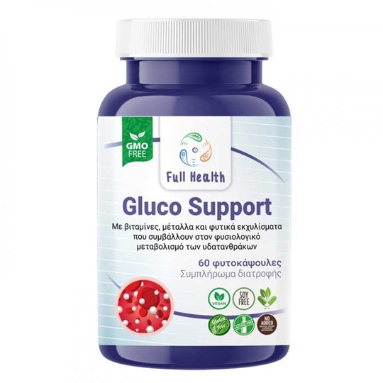 Picture of FULL HEALTH GLUCO SUPPORT 60 VCAPS