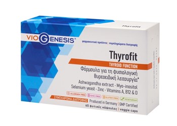 Picture of Viogenesis Thyrofit Thyroid Function, 60caps
