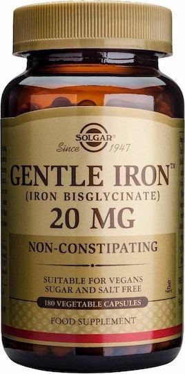 Picture of SOLGAR Gentle Iron 20mg 180 veg.caps