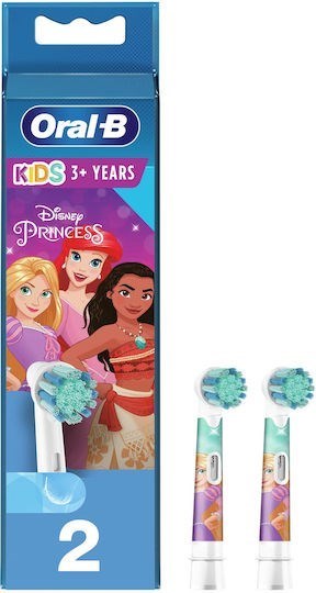 Picture of Oral-B Princess Extra Soft Ανταλλακτικές Κεφαλές Ηλεκτρικής Οδοντόβουρτσας για 3+ Χρονών 2τμχ πράσινο