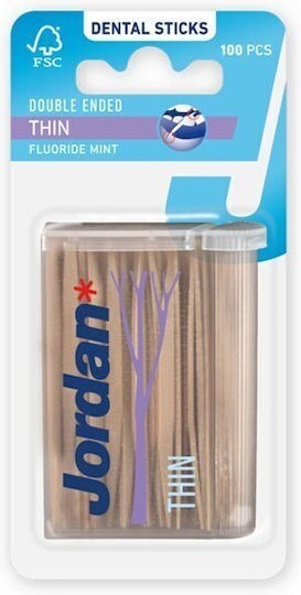 Picture of Jordan Dental Sticks Thin Οδοντογλυφίδες 100 τεμάχια