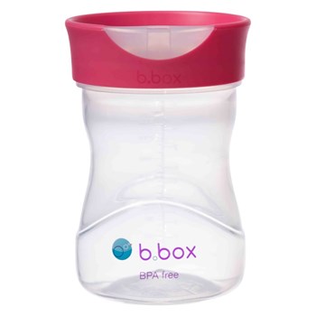 Picture of B.Box Training Rim Cup Raspberry Εκπαιδευτικό ποτηράκι με σκληρό στόμιο σιλικόνης με οπή για ελεύθερη ροή 240ml