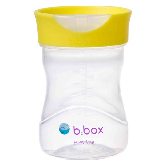 Picture of B.Box Training Rim Cup Lemon Εκπαιδευτικό ποτηράκι με σκληρό στόμιο σιλικόνης με οπή για ελεύθερη ροή 240ml