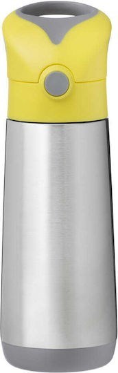 Picture of B.Box insulated drink bottle Ισοθερμικό παγούρι 500ml με καλαμάκι - Lemon Sherbet