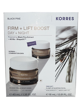 Picture of Korres Promo Black Pine (Μαύρη Πεύκη) Bounce Firming Intense Moisturizer Κρέμα Σύσφιξης Ημέρας 40ml & Δώρο Pump-Up Sleeping Facial Κρέμα Σύσφιξης Νύχτας 15ml