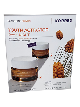 Picture of Korres Black Pine Primus Booster Ορός Ενεργοποίησης Νεότητας 30ml + Night Boost Σετ Περιποίησης για Αντιγήρανση 2τμχ