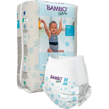 Picture of Bambo Nature Premium Disposable Swim Diaper Pants Medium 12+kg