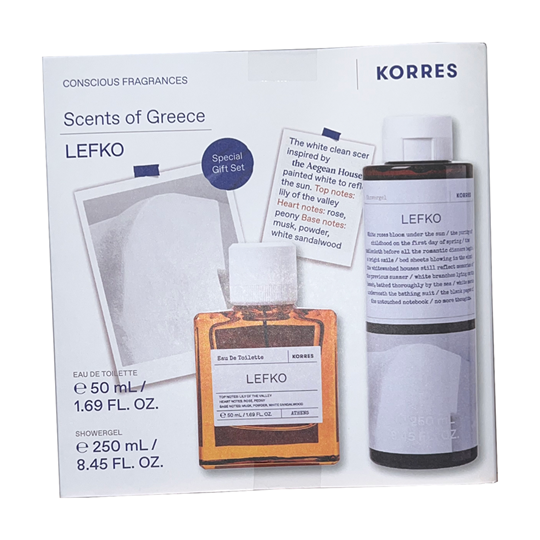 Picture of Korres Lefko Eau de Toilette 100ml + Lefko Amber Αφρόλουτρο 250ml