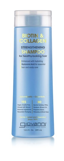 Picture of GIOVANNI COSMETICS BIOTIN & COLLAGEN STRENGTHENING SHAMPOO 399ml