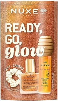 Picture of Nuxe Huile Prodigieuse Or Ξηρό Λάδι 10ml & Reve de Miel Ενυδατικό Χειλιών 10ml & Δώρο Scrunchie Μαλλιών 1τμχ