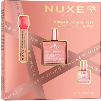 Picture of NUXE Promo The Infinite Glow In Pink Very Rose Lip Serum 8ml & Huile Prodigieuse Or Florale 50ml & Huile Prodigieuse Florale 10ml