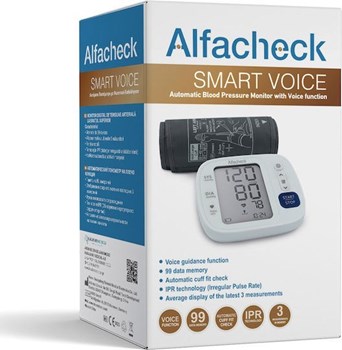 Picture of Alfacheck Smart Voice Αυτόματο Πιεσομέτρο Μπράτσου Φωνητική Καθοδήγηση