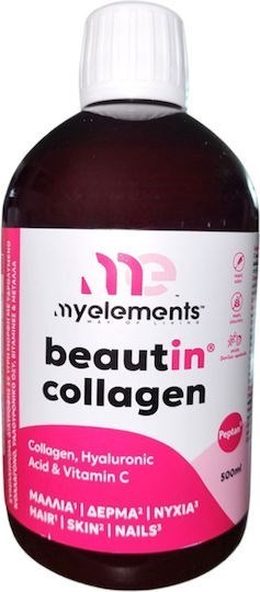 Picture of MyElements Beautin Collagen Φράουλα-Βανίλια Liquid, 500ml