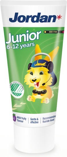 Picture of Jordan Οδοντόκρεμα με Γεύση Mild Fruity για 6-12 Χρονών 50ml 1450 ppm