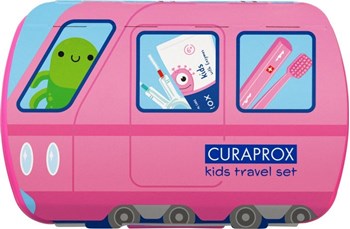 Picture of Curaprox Kids Ταξιδιωτικό Σετ, ροζ (6-12 ετών)