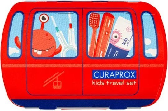 Picture of Curaprox Kids Travel Σετ, Κόκκινο (6-12 ετών)