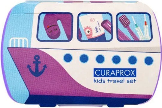 Picture of Curaprox Kids Travel Σετ, Μωβ (6-12 ετών)