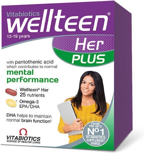 Picture of VITABIOTICS Wellteen Her Plus 28 ταμπλέτες