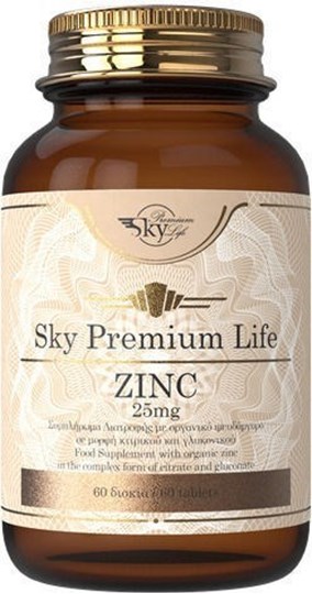 Picture of Sky Premium Life Zinc 25mg 60 ταμπλέτες