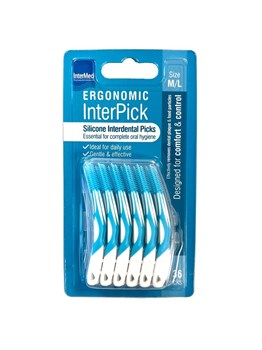 Picture of Intermed Ergonomic Interpicks M/L ΜΠΛΕ 36τμχ