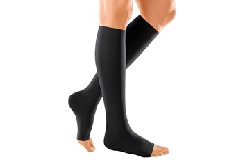 Picture of MEDI DUOMED Κάλτσα Κάτω Γόνατος  ccl1 18-21 mmHg Ανοιχτά Δάχτυλα Μαύρο