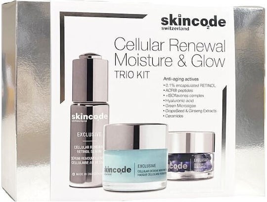 Picture of Skincode Cellular Renewal Moisture & Glow White Trio Kit Σετ Περιποίησης για Αντιγήρανση, Ενυδάτωση & Λάμψη 3τμχ