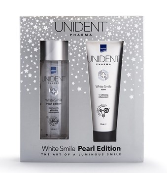 Picture of InterMed Unident White Smile Pearl Edition Οδοντόκρεμα για Λεύκανση 2x100ml