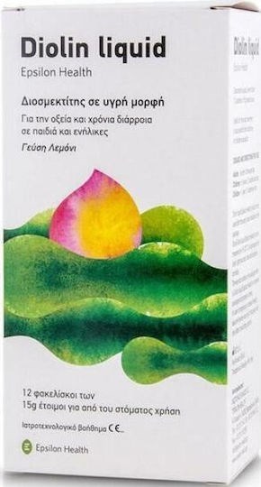 Picture of Epsilon Health Diolin Liquid Ειδικό Συμπλήρωμα Διατροφής 6 φακελίσκοι Λεμόνι