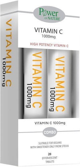 Picture of POWER OF NATURE Set VITAMIN C 1000MG STEVIA 20S 1+1 ΔΩΡΟ