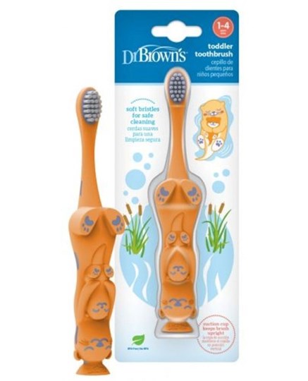 Picture of Dr. Brown's Βρεφική Οδοντόβουρτσα για 1-4 Χρονών Πορτοκαλί