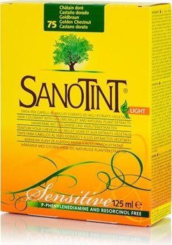 Picture of Sanotint Light 75 Βαφή Μαλλιών Χωρίς Αμμωνία Ανοιχτό Καστανό Χρυσαφί Καστανό 125ml