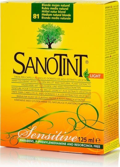 Picture of Sanotint Light 81 Βαφή Μαλλιών Χωρίς Αμμωνία Φυσικό Ξανθό Μεσαίο 125ml