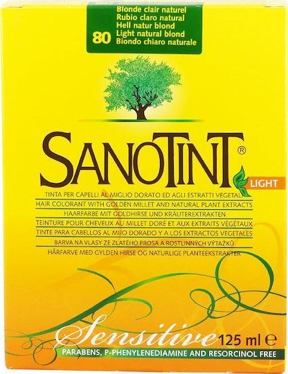 Picture of Sanotint Light 80 Βαφή Μαλλιών Χωρίς Αμμωνία Ανοιχτό Φυσικό Ξανθό 125ml