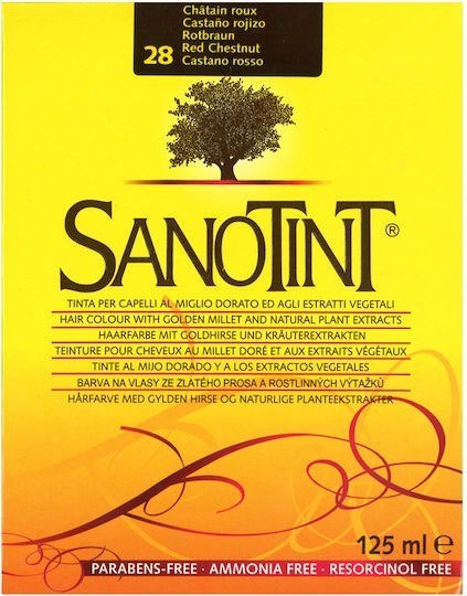 Picture of Sanotint Classic 28 Βαφή Μαλλιών Χωρίς Αμμωνία Καστανό Κόκκινο 125ml