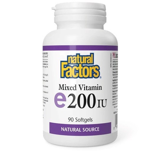 Picture of Natural Factors Mixed Vitamin E 200 IU 90softgels