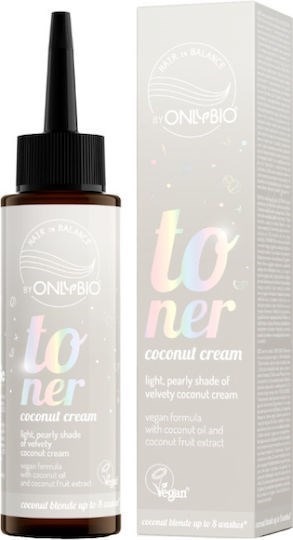 Picture of ONLYBIO Toner Μαλλιών, Vegan Χωρίς Αμμωνία Coconut Milk, 100ml