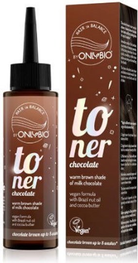 Picture of ONLYBIO Toner Μαλλιών, Vegan Χωρίς Αμμωνία Chocolate, 100ml