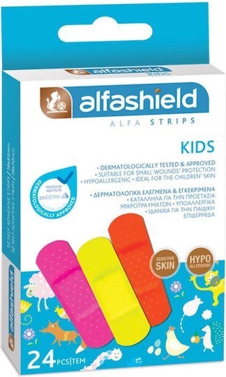 Picture of Karabinis Medical Alfashield Strips Παιδικά Αυτοκόλλητα Επιθέματα 24τμχ