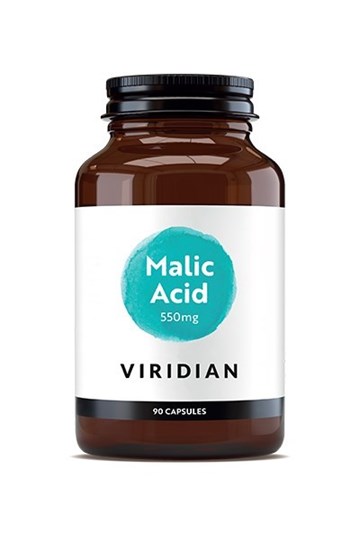 Picture of VIRIDIAN Malic Acid 550mg 90caps