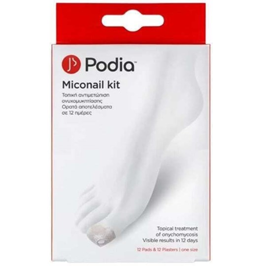 Picture of Podia Miconail Kit Τοπική Αντιμετώπιση Ονυχομυκητίασης  One Size 12 Pads & 12 Plasters