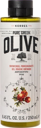 Picture of Korres Pure Greek Olive Showergel Pomegranate Αφρόλουτρο Ρόδι, 250ml