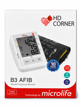 Picture of Microlife HD CORNER BP B3  Afib Ψηφιακό Πιεσόμετρο Μπράτσου